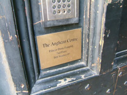 Anglican Centre in Rome doorbell